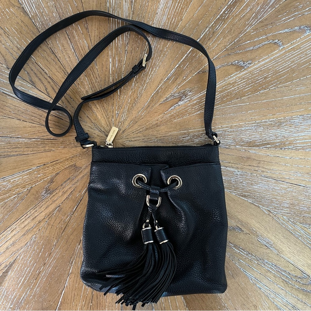 Black cross body Michael Kors bag